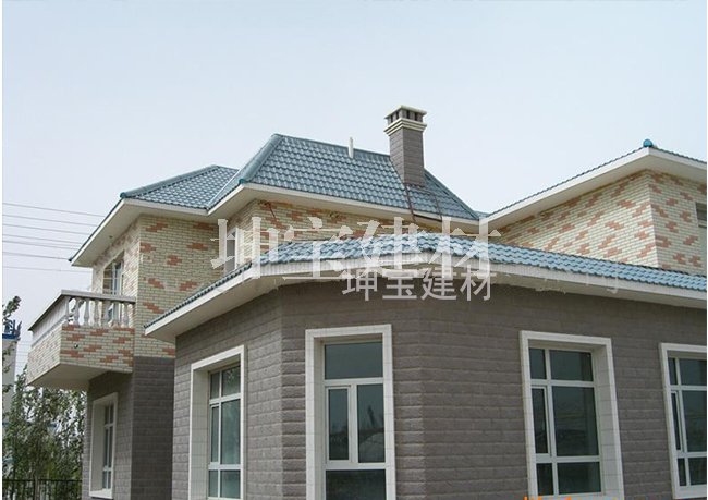新型防腐屋面瓦合成樹(shù)脂瓦別墅洋樓